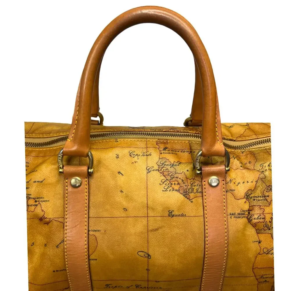 Alviero Martini 1A Classe Geo Map Duffle Bag Weekender Travel Bag Italy 19”